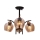 Hanglamp met vaste pendel MERRA 3xE27/40W/230V zwart/beige