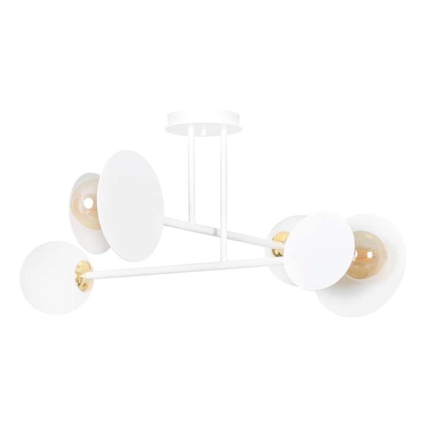Hanglamp met vaste pendel MINERVA 2xE27/15W + 2xE14/10W/230V wit