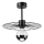Hanglamp met vaste pendel MONTANA 1xE27/15W/230V diameter 30 cm zwart
