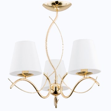Hanglamp met vaste pendel MONZA 3xE14/10W/230V goud