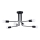 Hanglamp met vaste pendel NORAH 6xE27/15W/230V zwart