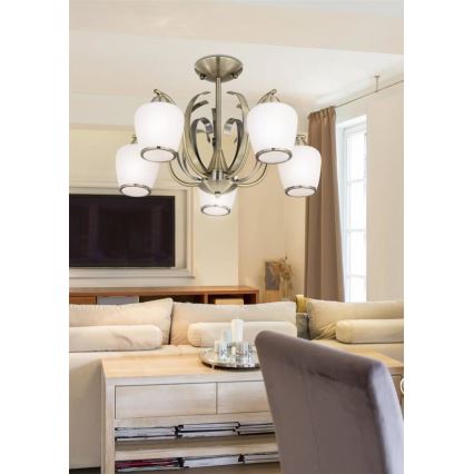 Hanglamp met vaste pendel OPERA 5xE27/60W/230V