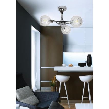 Hanglamp met vaste pendel OZZO 3xE14/40W/230V