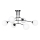 Hanglamp met vaste pendel PREGOS 6xE14/10W/230V zwart/wit