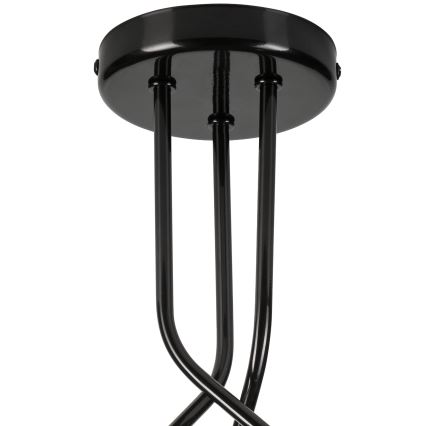 Hanglamp met vaste pendel PRIYA 3xE27/15W/230V zwart