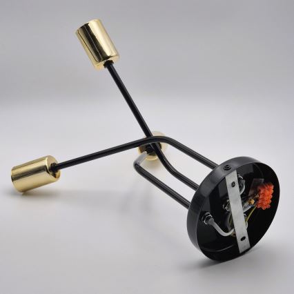Hanglamp met vaste pendel PRIYA 3xE27/15W/230V zwart