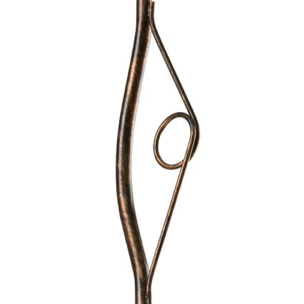 Hanglamp met vaste pendel RETRO 1xE27/60W/230V zwart patina