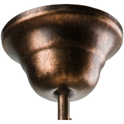 Hanglamp met vaste pendel RETRO 1xE27/60W/230V zwart patina