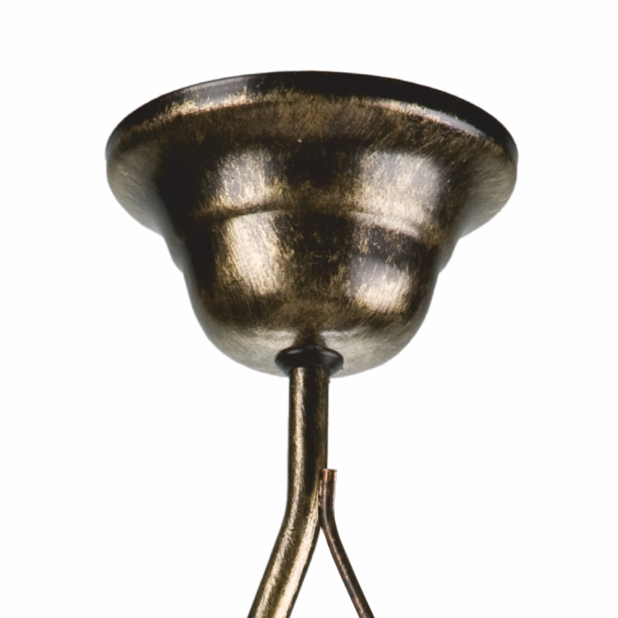 Hanglamp met vaste pendel RETRO 1xE27/60W/230V zwart patina