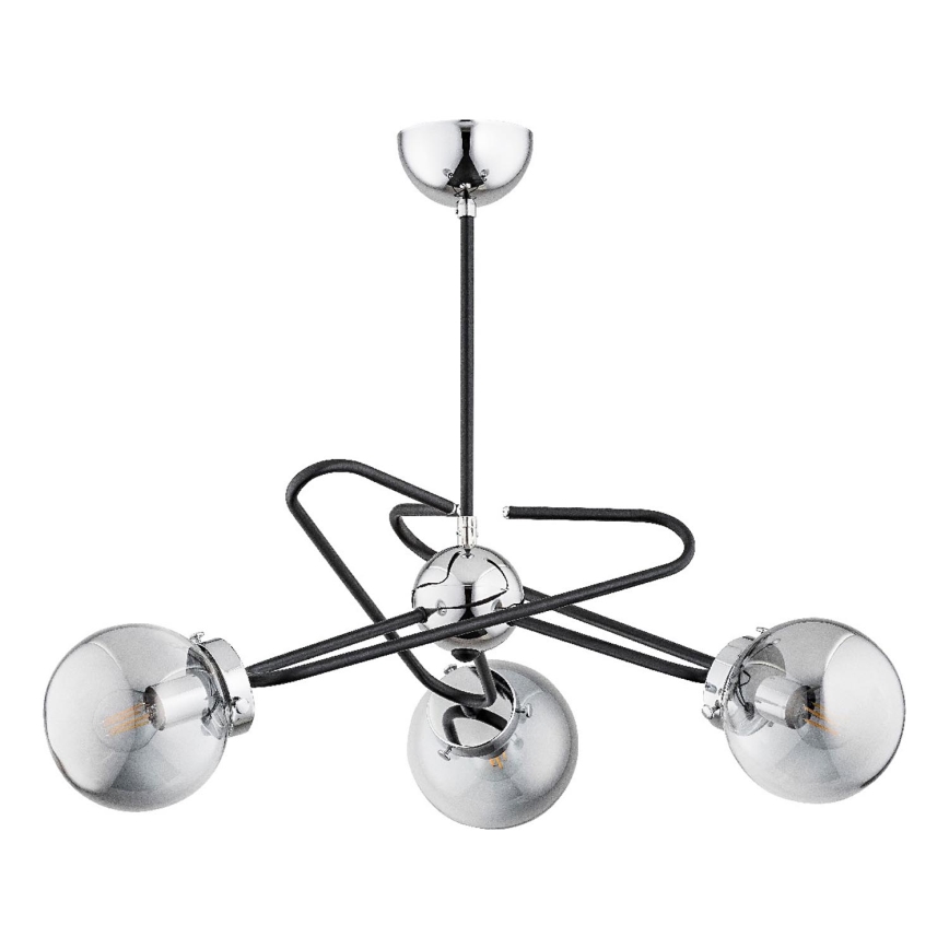 Hanglamp met vaste pendel SAGITO 3xE14/10W/230V glanzend chroom
