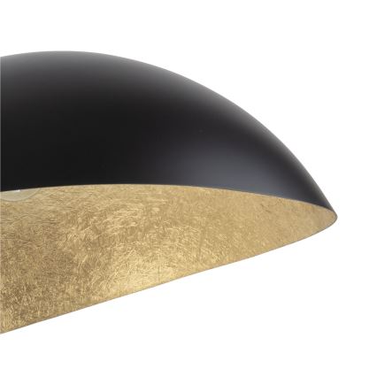 Hanglamp met vaste pendel SPACE 2xE27/60W/230V zwart/goud