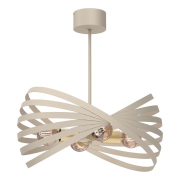 Hanglamp met vaste pendel SPARKLE 4xE27/15W/230V beige
