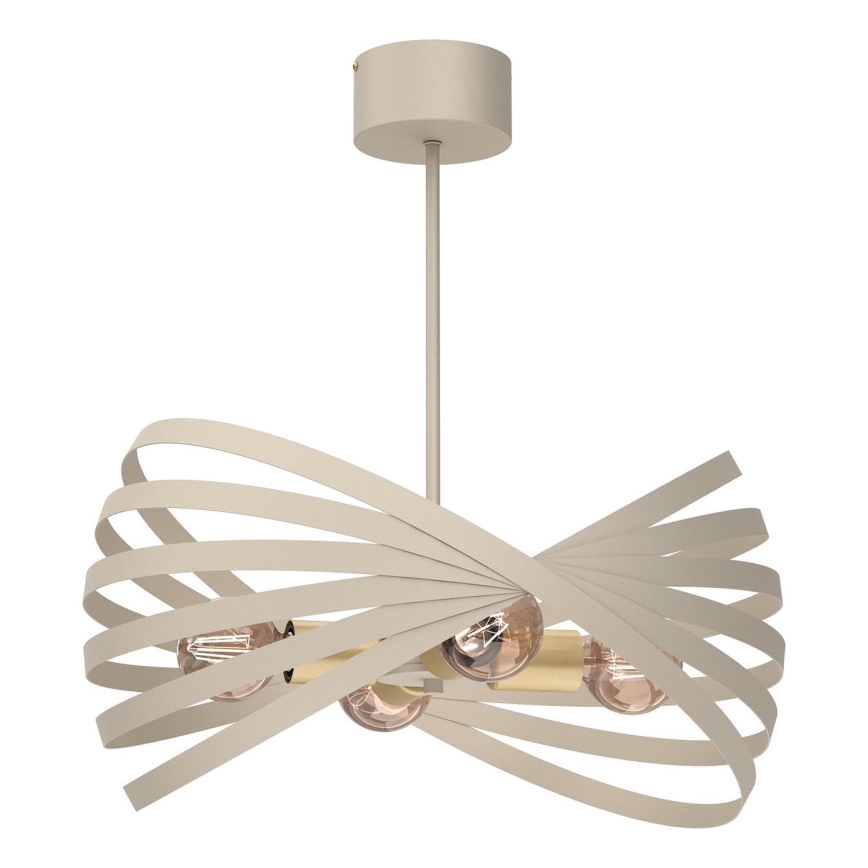 Hanglamp met vaste pendel SPARKLE 4xE27/15W/230V beige
