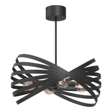 Hanglamp met vaste pendel SPARKLE 4xE27/15W/230V zwart