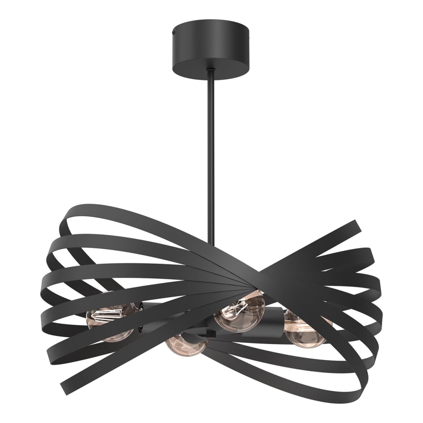 Hanglamp met vaste pendel SPARKLE 4xE27/15W/230V zwart