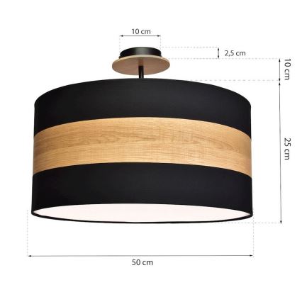 Hanglamp met vaste pendel TERRA 1xE27/60W/230V