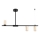 Hanglamp met vaste pendel URANOS 3xGU10/10W/230V zwart/goud