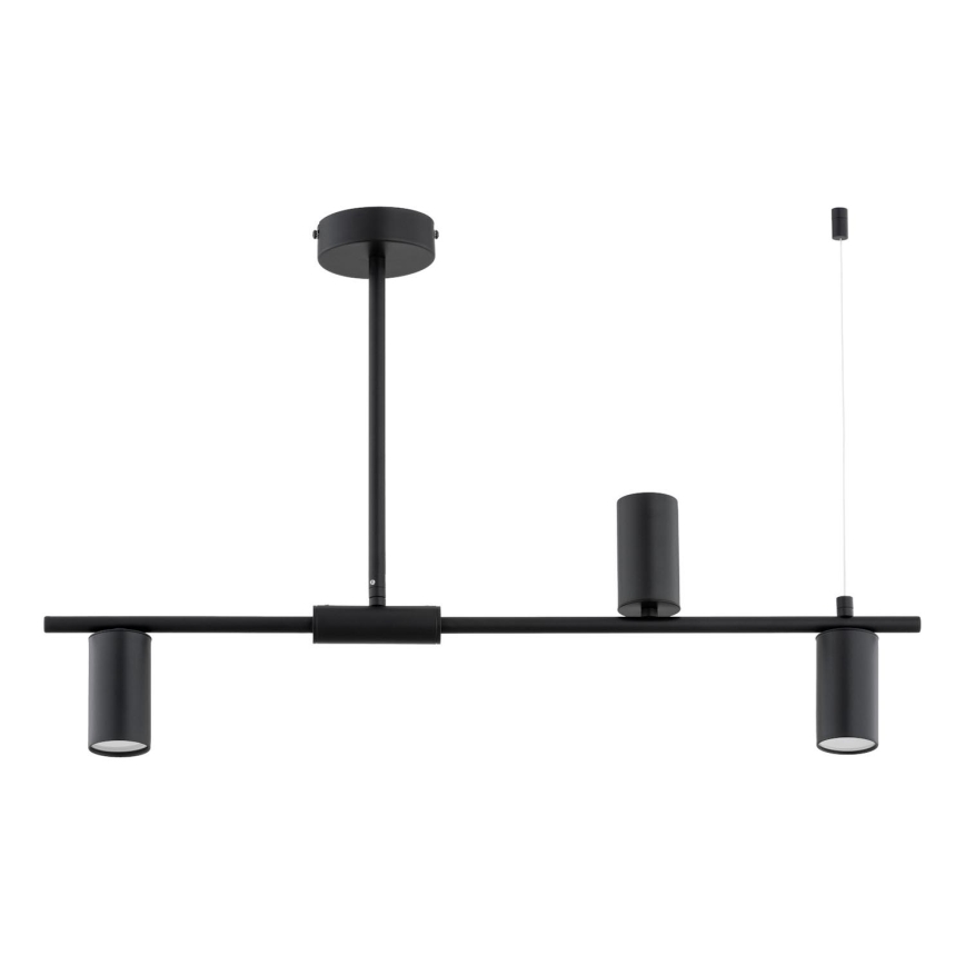 Hanglamp met vaste pendel URANOS 3xGU10/10W/230V zwart