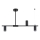 Hanglamp met vaste pendel URANOS 3xGU10/10W/230V zwart