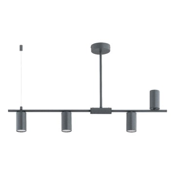 Hanglamp met vaste pendel URANOS 4xGU10/10W/230V grijs
