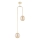 Hanglamp met vaste pendel VECTOR 2xE14/10W/230V goud