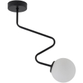 Hanglamp met vaste pendel ZIGZAG 1xG9/12W/230V zwart