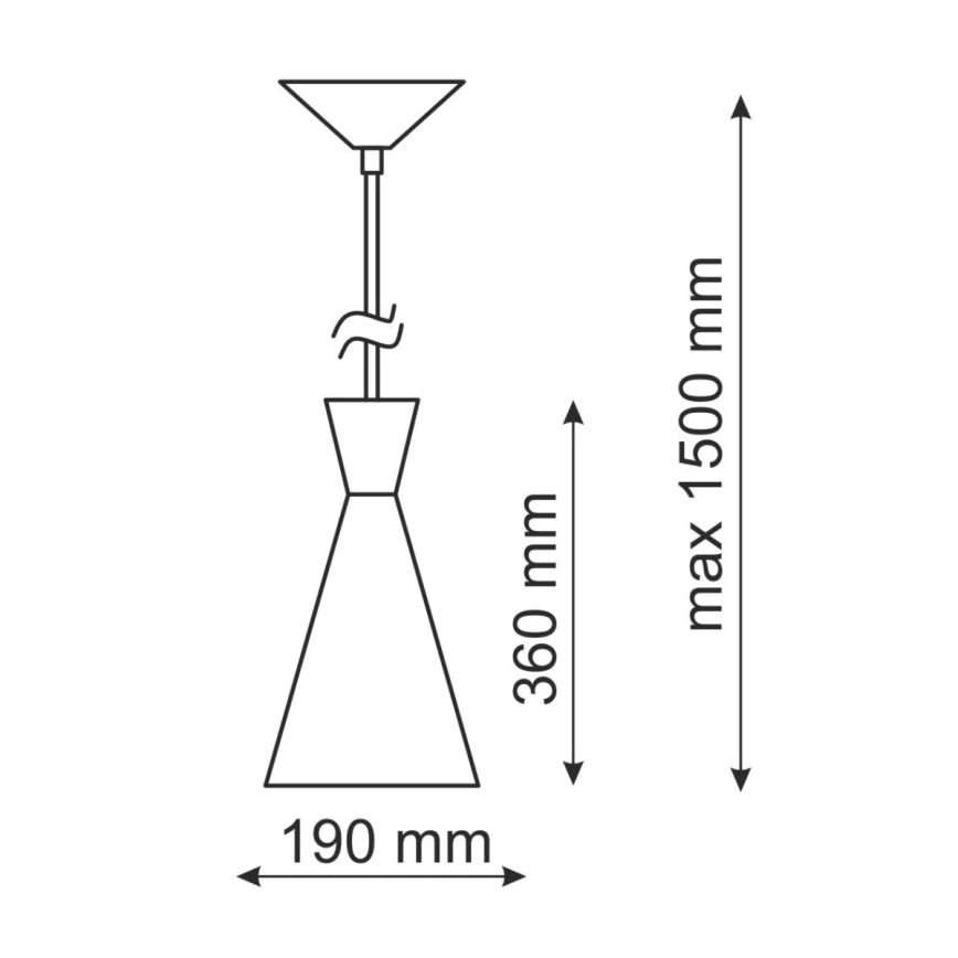 Hanglamp MODERN 1C 1xE27/20W/230V