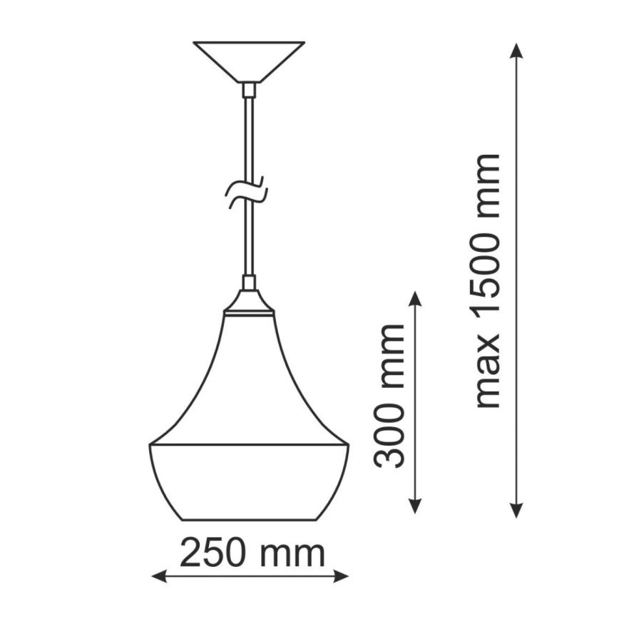 Hanglamp MODERN E27/60W wit