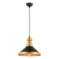 Hanglamp MONZA 1xE27/40W/230V, 30 cm zwart/goud