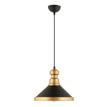 Hanglamp MONZA 1xE27/40W/230V, 30 cm zwart/goud