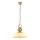 Hanglamp MONZA 1xE27/40W/230V 35 cm crème/brons