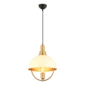 Hanglamp MONZA 1xE27/40W/230V diameter 30 cm crème/goud