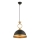 Hanglamp MONZA 1xE27/40W/230V diameter 30 cm zwart/brons