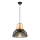 Hanglamp MONZA 1xE27/40W/230V met een diameter van 29 cm zwart/goud