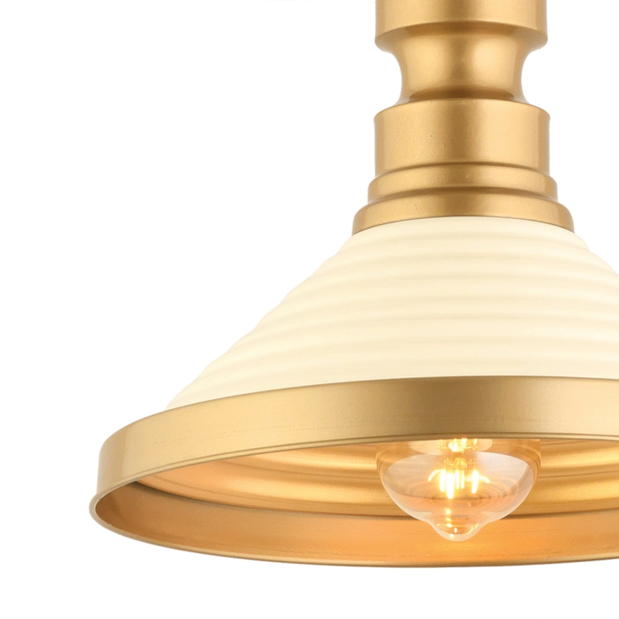 Hanglamp MONZA 1xE27/40W/230V Ø 30 cm crème/goud