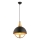 Hanglamp MONZA 1xE27/40W/230V Ø 30 cm zwart/goud