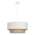Hanglamp NATIA met kabel, 1x E27 (max. 60 W), 230 V, Ø 45 cm, wit/bruin
