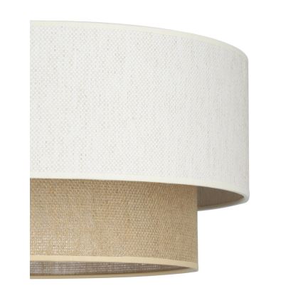 Hanglamp NATIA met kabel, 1x E27 (max. 60 W), 230 V, Ø 45 cm, wit/bruin
