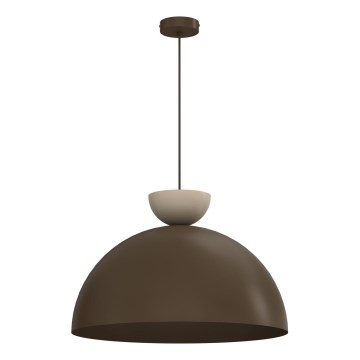 Hanglamp NEVIS met kabel 1x E27/15W/230V Ø 50 cm, bruin