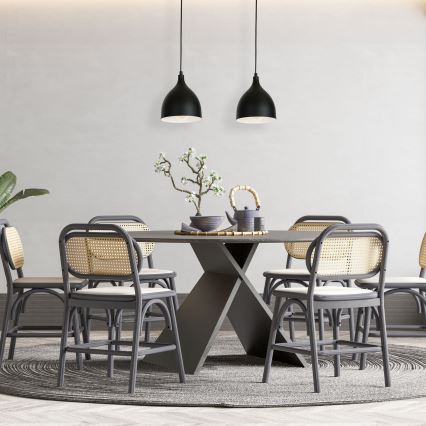 Hanglamp aan kabel NOAK 2xE27/15W/230V zwart