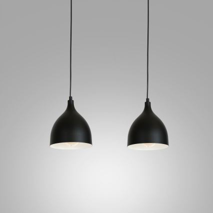 Hanglamp aan kabel NOAK 2xE27/15W/230V zwart