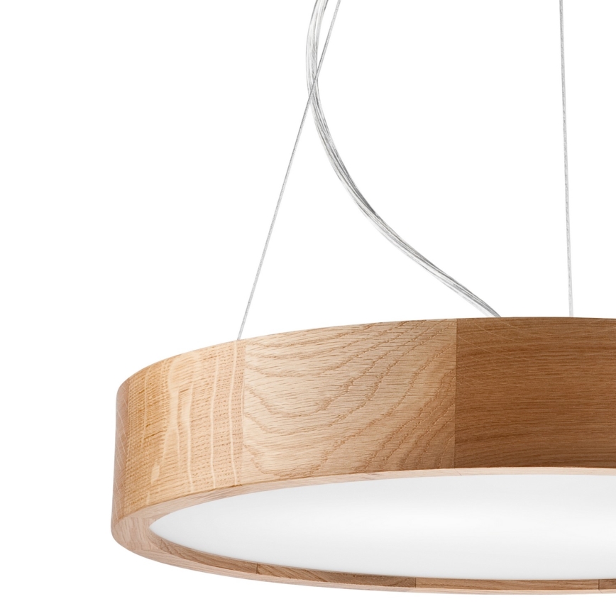 Hanglamp aan kabel OAK 3xE27/60W/230V eiken ? 47,5 cm