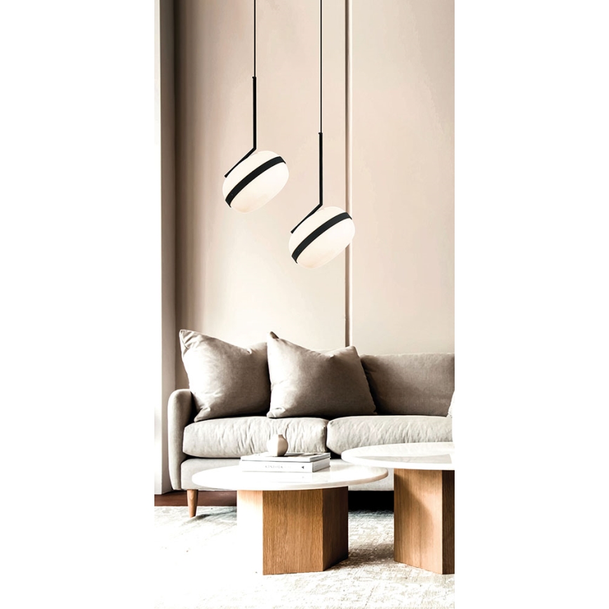 Hanglamp PALMA aan snoer 1xE27/40W/230V, zwart