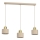 Hanglamp PARKLA met kabel 3xE27/15W/230V beige/goud