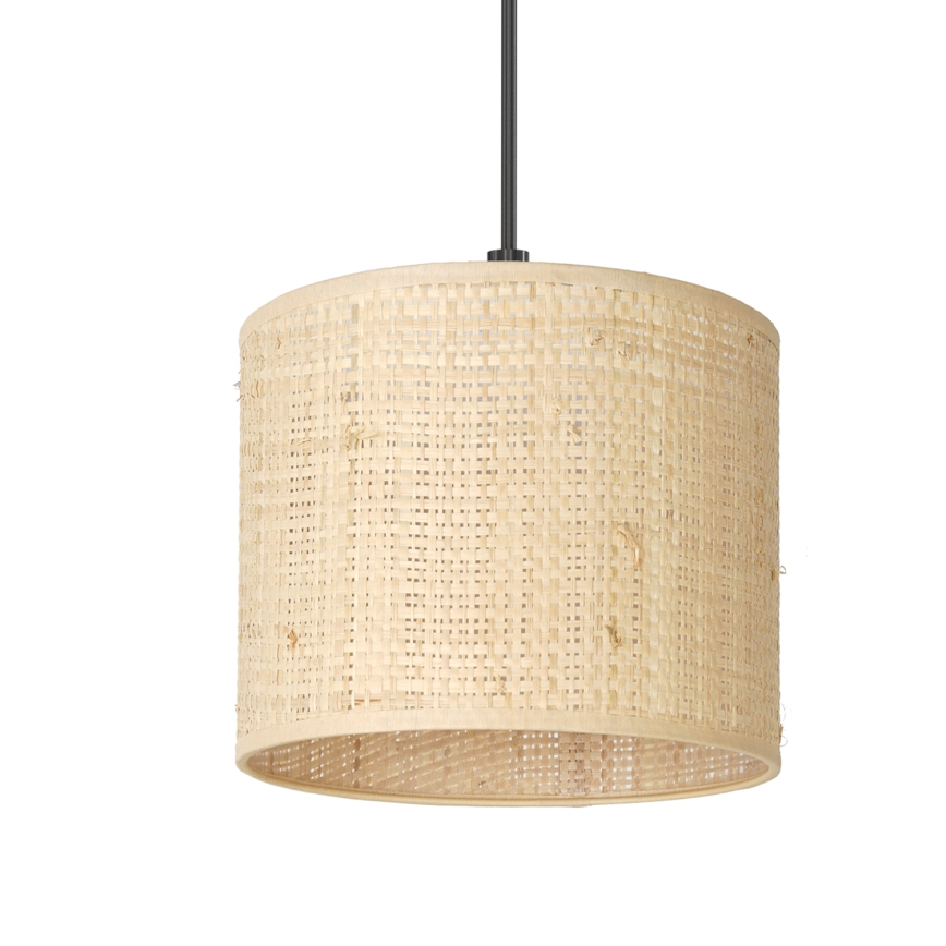 Hanglamp aan kabel RATTAN 1xE27/60W/230V Ø 18 cm rotan