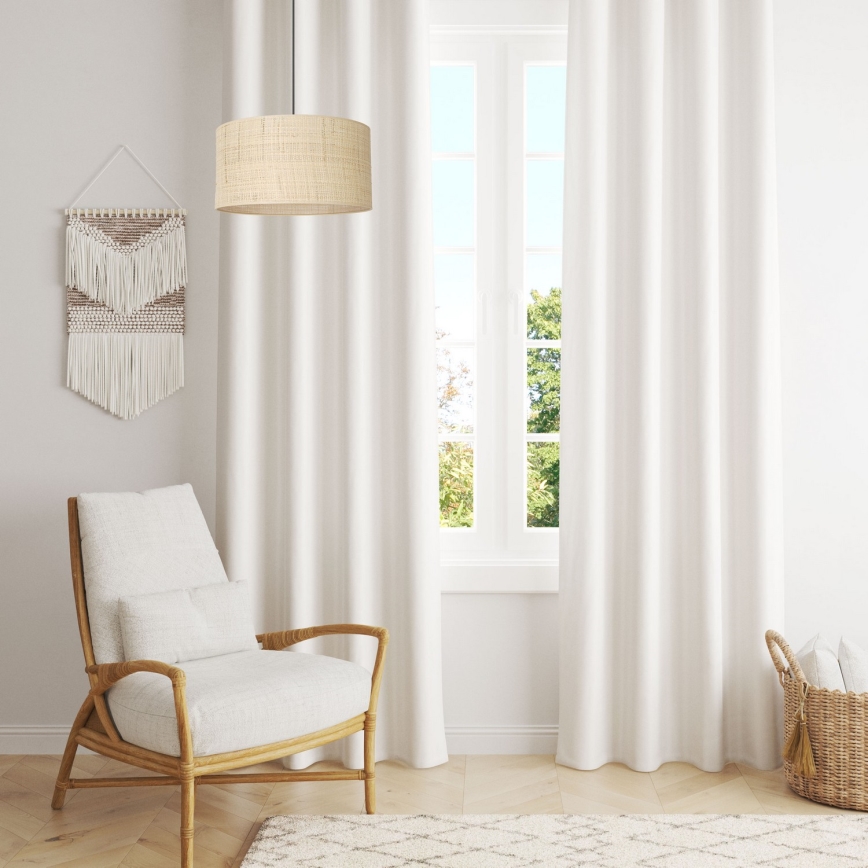 Hanglamp aan kabel RATTAN 1xE27/60W/230V Ø 40 cm rotan