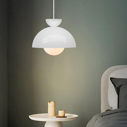 Hanglamp SALVA 1xE27/15W/230V wit