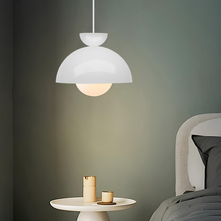 Hanglamp SALVA 1xE27/15W/230V wit