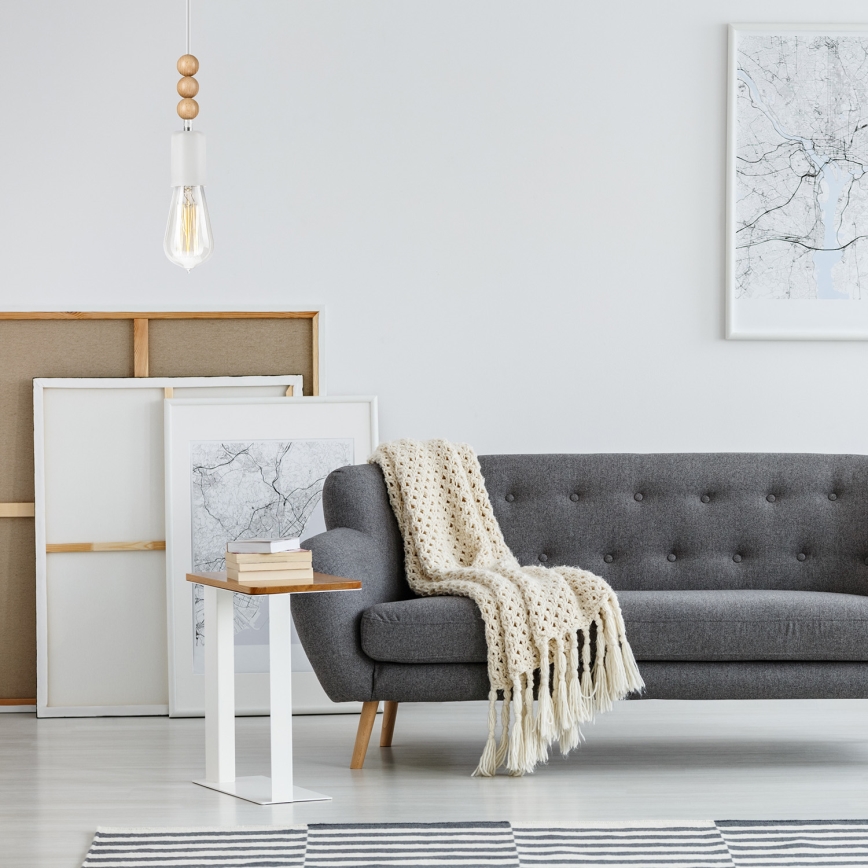 Hanglamp aan kabel SIMON 1xE27/60W/230V beuken