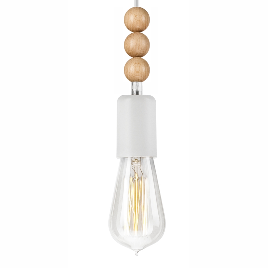 Hanglamp aan kabel SIMON 1xE27/60W/230V beuken